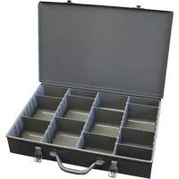 Boîtes &agrave; compartiments ajustables, Acier, Variable compartiments, 18" la x 12" p, 3" h, Gris CSL Industriel Inc.