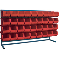 Rayonnage &agrave; persienne avec bacs, 36 bacs, 72" la x 15" p x 40" h CSL Industriel Inc.