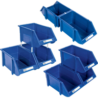 Bac empilable & &agrave; suspendre, 7-7/8" la, 7" h x 17-11/16" p, Bleu CSL Industriel Inc.