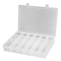 Compact Polypropylene Compartment Cases, 11" W x 6-3/4" D x 1-3/4" H, 18 Compartments CSL Industriel Inc.