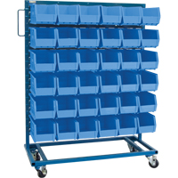 Support mobile pour bacs &agrave; un c&ocirc;t&eacute;, &agrave; un c&ocirc;t&eacute;, 36 bacs, 36" la x 16" p x 46-1/2" h CSL Industriel Inc.