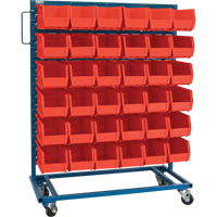 Support mobile pour bacs &agrave; un c&ocirc;t&eacute;, &agrave; un c&ocirc;t&eacute;, 36 bacs, 36" la x 16" p x 46-1/2" h CSL Industriel Inc.