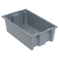 Stack & Nest Totes, 6" x 18" x 11", Grey CSL Industriel Inc.
