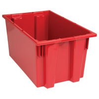 Stack & Nest Totes, 9" x 18" x 11", Red CSL Industriel Inc.