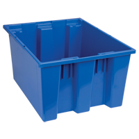 Stack & Nest Totes, 10" x 19.5" x 15.5", Blue CSL Industriel Inc.