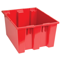 Stack & Nest Totes, 10" x 19.5" x 15.5", Red CSL Industriel Inc.