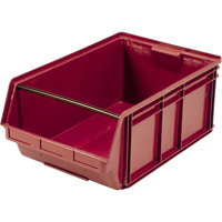 Contenants g&eacute;ants empilables, 18,375" la x 29" p x 11,875" h, Rouge CSL Industriel Inc.