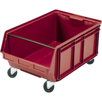 Bac g&eacute;ant empilable et mobile, 11-7/8" ha x 18-3/8" la x 29" p, Capacit&eacute; de 150 lb, Rouge CSL Industriel Inc.