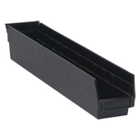 Bac pour &eacute;tag&egrave;re &eacute;conomique, 4-1/8" la, 4" h x 23-5/8" p, Noir CSL Industriel Inc.