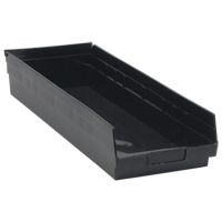 Bac pour &eacute;tag&egrave;re &eacute;conomique, 8-3/8" la x 4" H x 23-5/8" p, Noir, Capacit&eacute; 60 lb CSL Industriel Inc.