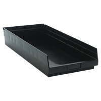 Bac pour &eacute;tag&egrave;re &eacute;conomique, 11-1/8" la x 4" H x 23-5/8" p, Noir, Capacit&eacute; 60 lb CSL Industriel Inc.
