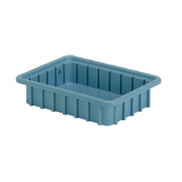 Contenants Divider Box, Poly&eacute;thyl&egrave;ne, 10,8" la x 8,3" p x 2,5" h, Bleu p&acirc;le CSL Industriel Inc.