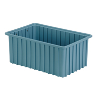 Contenants Divider Box, Poly&eacute;thyl&egrave;ne, 16,5" la x 10,9" p x 7" h, Bleu p&acirc;le CSL Industriel Inc.