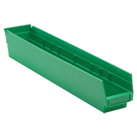 Bac pour &eacute;tag&egrave;re &eacute;conomique, 4-1/8" la, 4" h x 23-5/8" p, Vert CSL Industriel Inc.