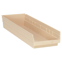 Bac pour &eacute;tag&egrave;re &eacute;conomique, 8-3/8" la x 4" H x 23-5/8" p, Ivoire, Capacit&eacute; 60 lb CSL Industriel Inc.