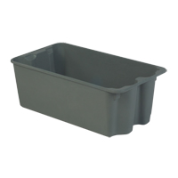 Contenants Stack-N-Nest de Plexton, 16,9" la x 30,6" p x 11,1" h, Gris CSL Industriel Inc.