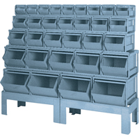 Combinaisons de bacs &agrave; assembler, Cap. 1000 lb, 68" la x 19-1/2" p x 55 1/4" h, Bleu CSL Industriel Inc.
