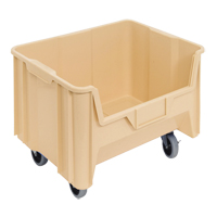 Mobile Giant Stack Container, 12-7/16" H x 19-7/8" W x 15-1/4" D, 250 lbs. Capacity, Ivory CSL Industriel Inc.