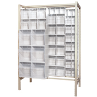 Syst&egrave;me de stockage &agrave; glissi&egrave;re &agrave; bacs basculants autonome, 51-1/4" la x 26" p x 77" h, 101 tiroirs CSL Industriel Inc.