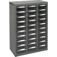 Casiers pour pi&egrave;ces KPC-700, Acier galvanis&eacute;, 30 tiroirs, 17-1/2" x 8-7/10" x 25-3/10", Gris CSL Industriel Inc.