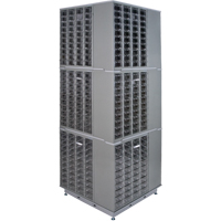 Heavy-Duty Industrial Carousel Drawer Cabinet, Steel, 480 Drawers, 27" W x 27" D x 80" H, Grey CSL Industriel Inc.