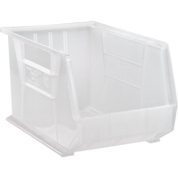Bac transparent ultra empilable & suspendable, 11" la, 10" h x 18" p, Transparent CSL Industriel Inc.