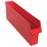 Bacs pour &eacute;tag&egrave;re Store-Max, 4-3/8" la x 8" H x 23-5/8" p, Rouge, Capacit&eacute; 68 lb CSL Industriel Inc.