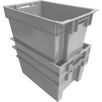 Contenant Stack & Nest, 16" la, 12" h x 24" p, Gris CSL Industriel Inc.