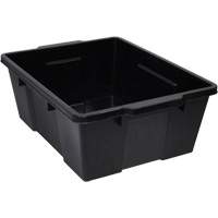 Contenant avec loquets en plastique,  la x 21" p x 7,75" h, Noir CSL Industriel Inc.