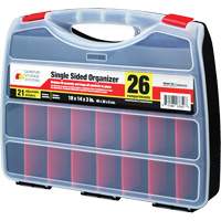 Plastic Compartment Box, 14" W x 18" D x 3" H, 26 Compartments CSL Industriel Inc.
