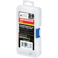 Plastic Compartment Box, 2.75" W x 5.5" D x 1.25" H, 8 Compartments CSL Industriel Inc.
