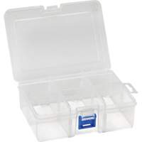 Plastic Compartment Box, 4.75" W x 6.75" D x 2.25" H, 6 Compartments CSL Industriel Inc.