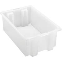 Heavy-Duty Stack & Nest Tote, 6" x 11" x 18", Clear CSL Industriel Inc.