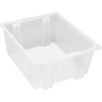 Contenant robuste Stack & Nest, 10" x 19,5" x 23,5", Transparent CSL Industriel Inc.