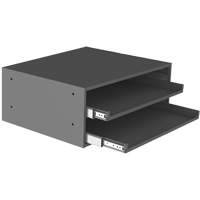 Grande glissi&egrave;re de stockage pour armoire &agrave; compartiments, Acier, 2 compartiments, 20" la x 15-15/16" p, 8-3/16" h, Gris CSL Industriel Inc.