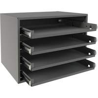 Small Bearing Rack, Steel, 4 Slots, 15-9/16" W x 11-7/8" D x 11-5/16" H, Grey CSL Industriel Inc.