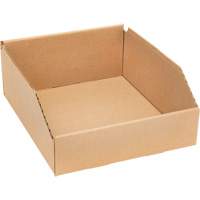 Boîtes profondes en carton ondul&eacute;, 9-3/4" la x 11-1/4" p x 4-1/2" h, Beige CSL Industriel Inc.