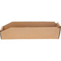 Boîtes profondes en carton ondul&eacute;, 1-7/8" la x 17-1/8" p x 4-1/2" h, Beige CSL Industriel Inc.