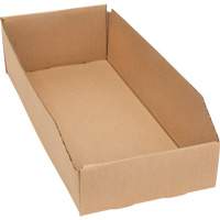Boîtes profondes en carton ondul&eacute;, 7-3/4" la x 17-1/4" p x 4-1/2" h, Beige CSL Industriel Inc.