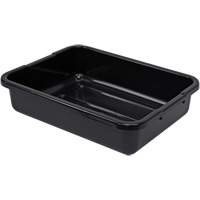 All-Purpose Ribbed-Bottom Storage Tub, 5" H x 15" D x 21" L, Plastic, Black CSL Industriel Inc.