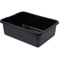 Bac d'entreposage tout usage &agrave; fond rainur&eacute;, 7" ha x 15" p x 21" lo, Plastique, Noir CSL Industriel Inc.