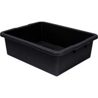 Bac d'entreposage tout usage &agrave; fond rainur&eacute;, 7" ha x 17" p x 22" lo, Plastique, Noir CSL Industriel Inc.