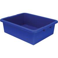 Bac d'entreposage tout usage &agrave; fond rainur&eacute;, 7" ha x 17" p x 22" lo, Plastique, Bleu CSL Industriel Inc.