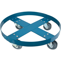 Chariot pour baril, Acier, Capacit&eacute;e 1000 lb, Diam&egrave;tre 24", Roue en Polyur&eacute;thane CSL Industriel Inc.