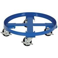 Socle roulant robuste pour baril, Acier, Capacit&eacute;e 2000 lb, Diam&egrave;tre 24-1/8", Roue en Ph&eacute;nolique CSL Industriel Inc.