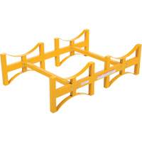 Porte-barils empilable en acier, 2 barils, Capacit&eacute; de 1600 lb, 45-1/2" la x 29-7/8" p x 12-3/4" h CSL Industriel Inc.