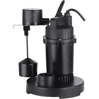 Thermoplastic Submersible Sump Pump, 2560 GPH, 115 V, 4.6 A, 1/3 HP CSL Industriel Inc.