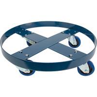 Drum Dolly, Steel, 1400 lbs. Capacity, 24" Diameter, Blue Elastic Casters CSL Industriel Inc.
