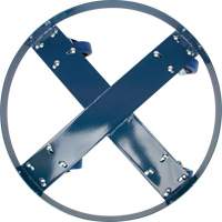 Drum Dolly, Steel, 1400 lbs. Capacity, 24" Diameter, Blue Elastic Casters CSL Industriel Inc.