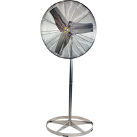 Ventilateurs &agrave; circulation d'air en acier inoxydable, lavables &agrave; grande eau pour service alimentaire, Industriel, 1 Vitesses, Diam&egrave;tre de 24" CSL Industriel Inc.
